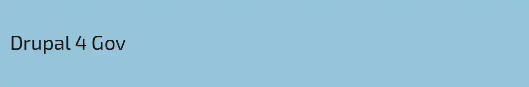 Drupal 4 Gov